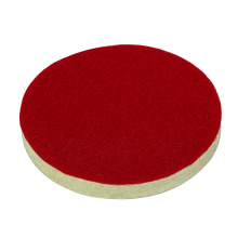Abrasivetools felt wheel red self-sticking flat buffing wheel intensive car cleaning for polishing Cushion